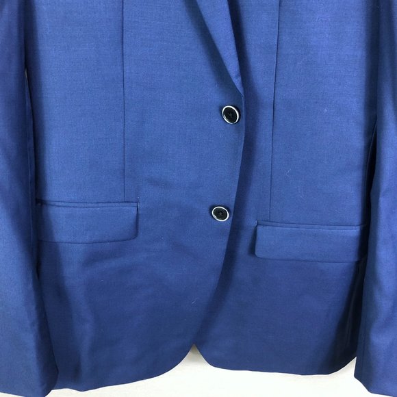 John Varvatos Bedford Blue Notch Lapel Suit Jacket Size 40L - Picture 4 of 11
